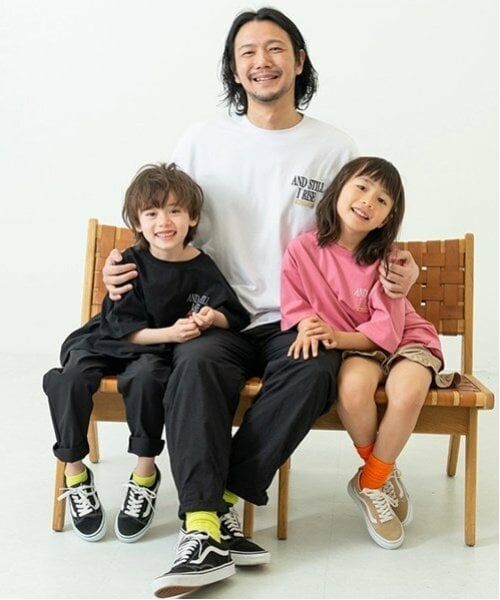 and D.petitmain / アンドディー. プティマイン Tシャツ | 【綿100%】【親子リンク】Kidsロゴ刺しゅうビッグ半T | 詳細7