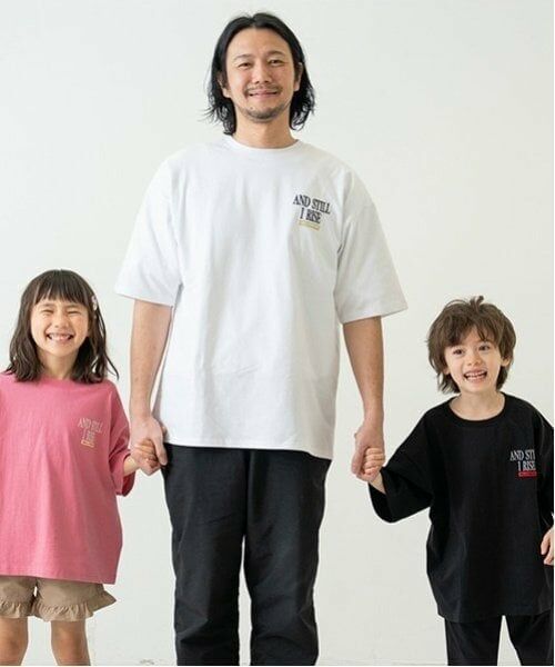 and D.petitmain / アンドディー. プティマイン Tシャツ | 【綿100%】【親子リンク】Kidsロゴ刺しゅうビッグ半T | 詳細8