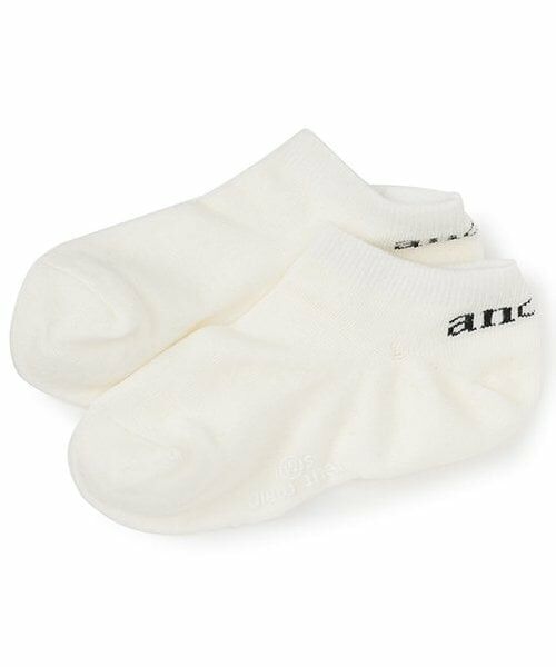 and D.petitmain / アンドディー. プティマイン ソックス | 【脱げにくい】１分丈ソックス/靴下（白）