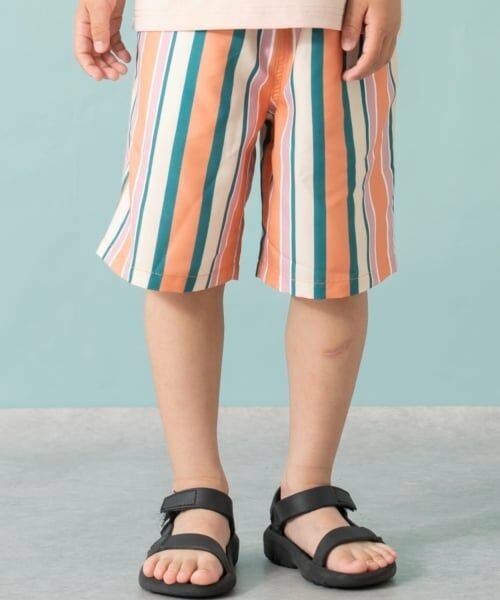 and D.petitmain / アンドディー. プティマイン 水着・スイムグッズ | 【SWIM】ダブルウエストスイムハーフパンツ（オレンジ）