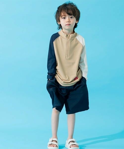 and D.petitmain / アンドディー. プティマイン 水着・スイムグッズ | 【SWIM】ダブルウエストスイムハーフパンツ | 詳細11