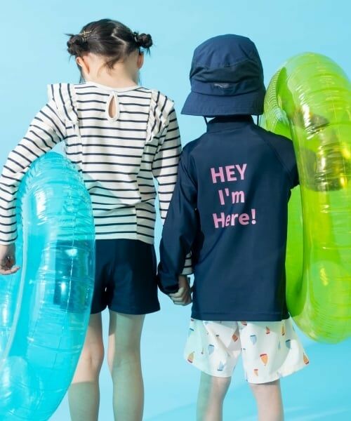 and D.petitmain / アンドディー. プティマイン 水着・スイムグッズ | 【SWIM】ハーフジップラッシュガード | 詳細12