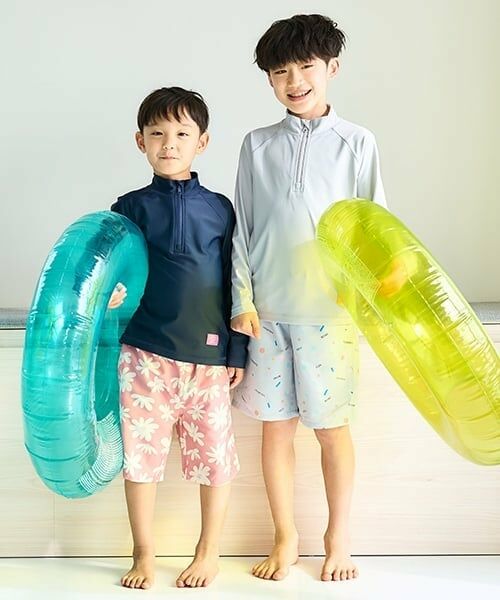 and D.petitmain / アンドディー. プティマイン 水着・スイムグッズ | 【SWIM】ハーフジップラッシュガード | 詳細14