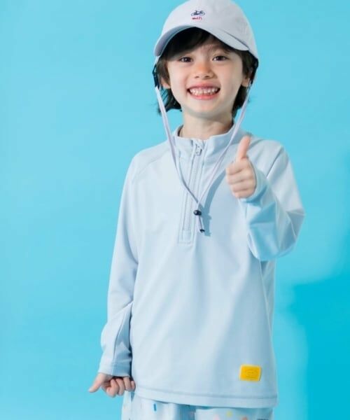 and D.petitmain / アンドディー. プティマイン 水着・スイムグッズ | 【SWIM】ハーフジップラッシュガード | 詳細15