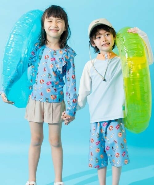 and D.petitmain / アンドディー. プティマイン 水着・スイムグッズ | 【SWIM】ハーフジップラッシュガード | 詳細19