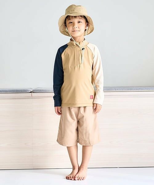 and D.petitmain / アンドディー. プティマイン 水着・スイムグッズ | 【SWIM】ハーフジップラッシュガード | 詳細5