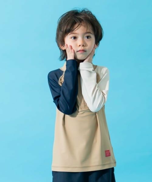 and D.petitmain / アンドディー. プティマイン 水着・スイムグッズ | 【SWIM】ハーフジップラッシュガード | 詳細8