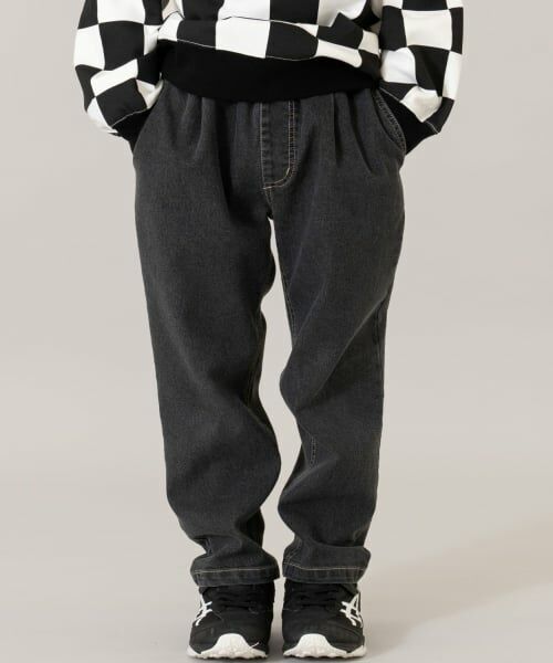 and D.petitmain / アンドディー. プティマイン その他パンツ | デニムテーパードパンツ（グレー）