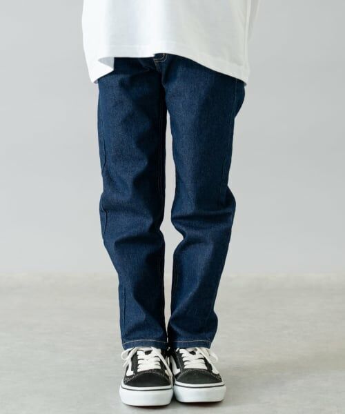 and D.petitmain / アンドディー. プティマイン その他パンツ | デニムスリムストレートパンツ（紺）