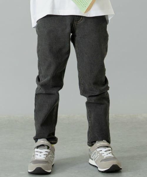and D.petitmain / アンドディー. プティマイン その他パンツ | デニムスリムストレートパンツ（グレー）