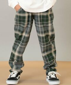 カットツイルテーパード柄パンツ