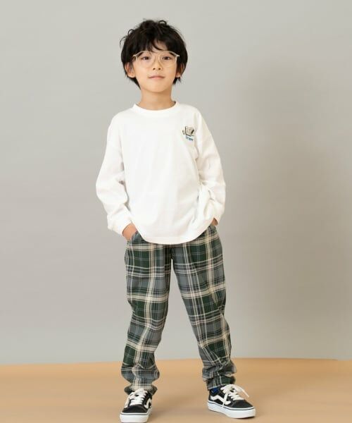 and D.petitmain / アンドディー. プティマイン その他パンツ | カットツイルテーパード柄パンツ | 詳細1