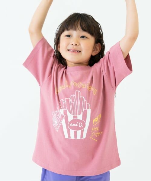 and D.petitmain / アンドディー. プティマイン Tシャツ | 【綿100%】【365D.】ジャンキーまんぷくワイド半T | 詳細7
