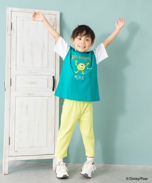 and D.petitmain / アンドディー. プティマイン Tシャツ | 【モンスターズ・インク】手書きプリントワイド半T | 詳細1