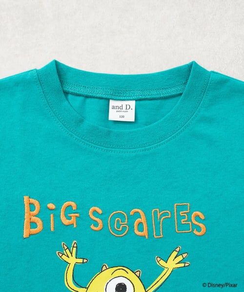 and D.petitmain / アンドディー. プティマイン Tシャツ | 【モンスターズ・インク】手書きプリントワイド半T | 詳細13