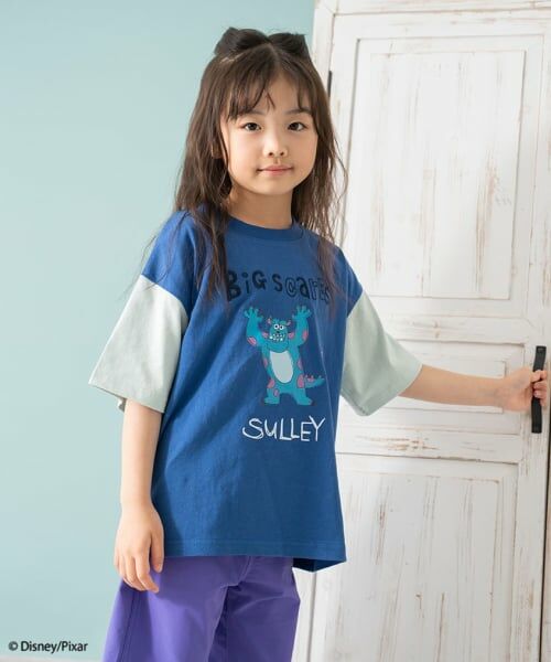 and D.petitmain / アンドディー. プティマイン Tシャツ | 【モンスターズ・インク】手書きプリントワイド半T | 詳細5