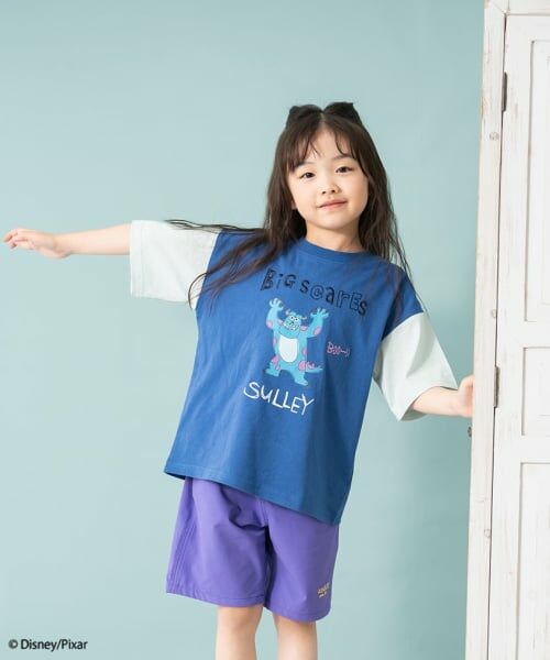 and D.petitmain / アンドディー. プティマイン Tシャツ | 【モンスターズ・インク】手書きプリントワイド半T | 詳細7