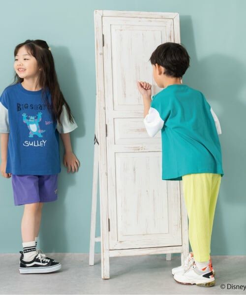 and D.petitmain / アンドディー. プティマイン Tシャツ | 【モンスターズ・インク】手書きプリントワイド半T | 詳細26