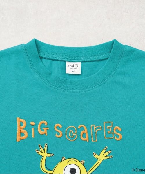 and D.petitmain / アンドディー. プティマイン Tシャツ | 【モンスターズ・インク】手書きプリントワイド半T | 詳細29