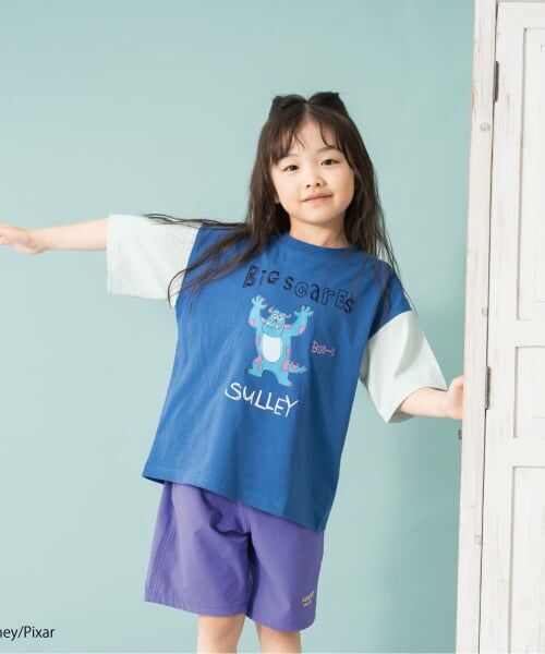 and D.petitmain / アンドディー. プティマイン Tシャツ | 【モンスターズ・インク】手書きプリントワイド半T | 詳細23