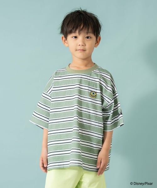 and D.petitmain / アンドディー. プティマイン Tシャツ | 【モンスターズ・インク】マルチボーダービッグ半T | 詳細4