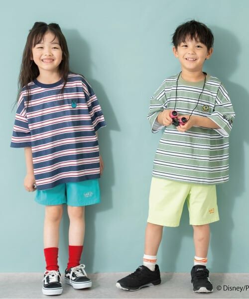 and D.petitmain / アンドディー. プティマイン Tシャツ | 【モンスターズ・インク】マルチボーダービッグ半T | 詳細17