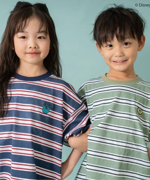 and D.petitmain / アンドディー. プティマイン Tシャツ | 【モンスターズ・インク】マルチボーダービッグ半T | 詳細18