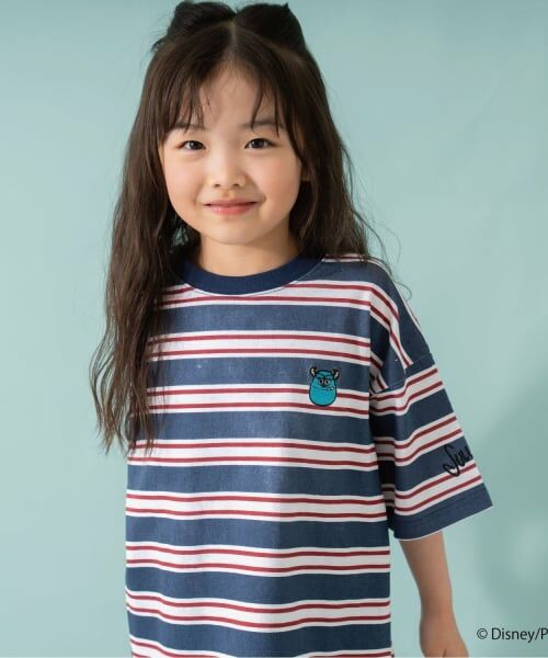 and D.petitmain / アンドディー. プティマイン Tシャツ | 【モンスターズ・インク】マルチボーダービッグ半T | 詳細23