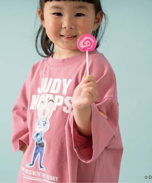 and D.petitmain / アンドディー. プティマイン Tシャツ | 【ズートピア】ワッペン刺しゅうビッグ半T | 詳細5