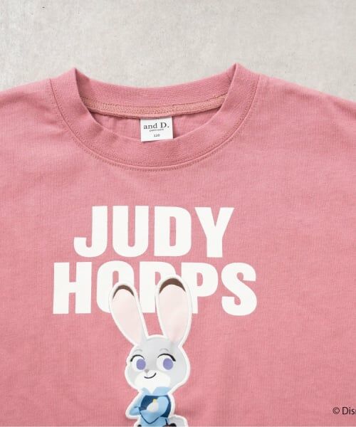 and D.petitmain / アンドディー. プティマイン Tシャツ | 【ズートピア】ワッペン刺しゅうビッグ半T | 詳細9