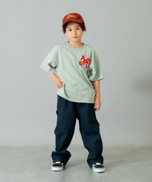 and D.petitmain / アンドディー. プティマイン Tシャツ | 【綿100%】カレッジワンポイント半袖T | 詳細1