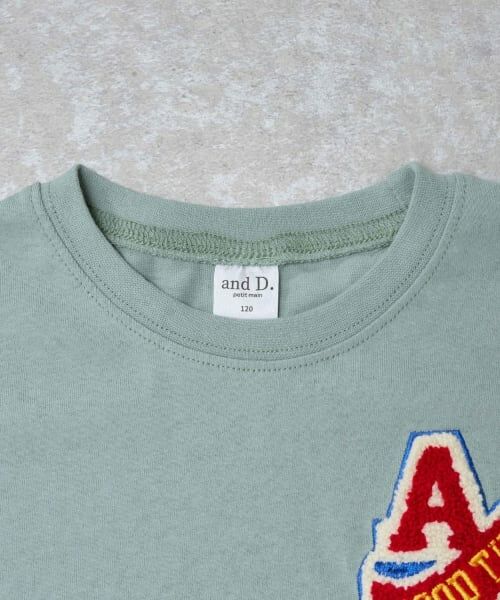 and D.petitmain / アンドディー. プティマイン Tシャツ | 【綿100%】カレッジワンポイント半袖T | 詳細5