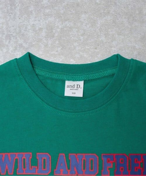 and D.petitmain / アンドディー. プティマイン Tシャツ | 【綿100%】カレッジくま半袖T | 詳細1