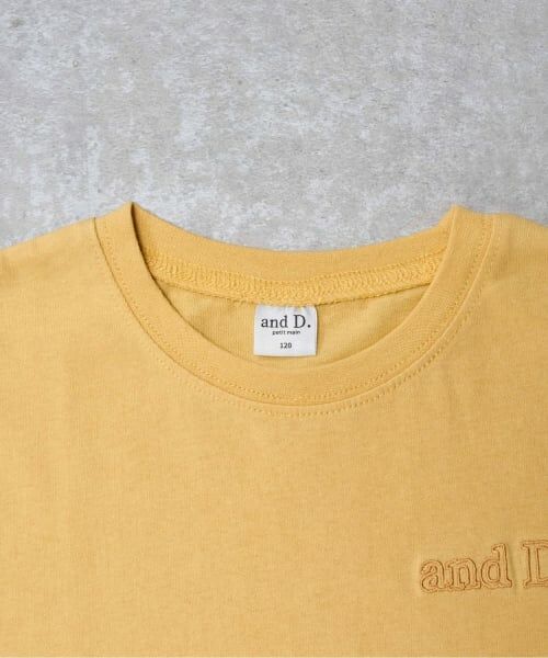 and D.petitmain / アンドディー. プティマイン Tシャツ | 【綿100%】バックメッセージロゴ半袖T | 詳細1