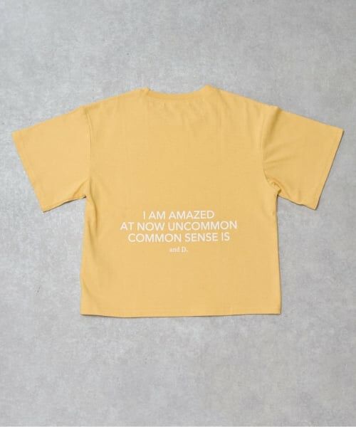 and D.petitmain / アンドディー. プティマイン Tシャツ | 【綿100%】バックメッセージロゴ半袖T | 詳細4