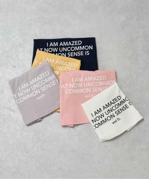 and D.petitmain / アンドディー. プティマイン Tシャツ | 【綿100%】バックメッセージロゴ半袖T | 詳細5