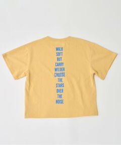 and D.petitmain / アンドディー. プティマイン Tシャツ | 【綿100%】メッセージバック縦ロゴ半袖T