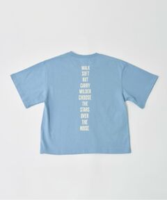 and D.petitmain / アンドディー. プティマイン Tシャツ | 【綿100%】メッセージバック縦ロゴ半袖T