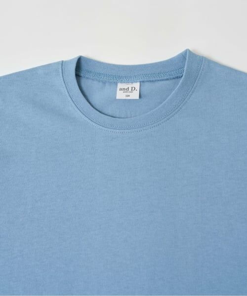 and D.petitmain / アンドディー. プティマイン Tシャツ | 【綿100%】メッセージバック縦ロゴ半袖T | 詳細1