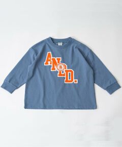 and D.petitmain / アンドディー. プティマイン Tシャツ | 【USAコットン】ANDロゴカレッジワイドロンT
