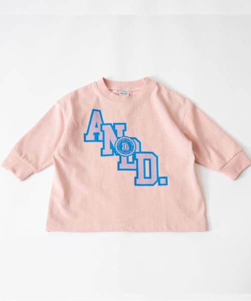 and D.petitmain / アンドディー. プティマイン Tシャツ | 【USAコットン】ANDロゴカレッジワイドロンT | 詳細10