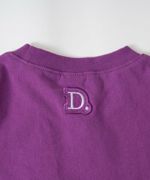 and D.petitmain / アンドディー. プティマイン Tシャツ | 【USAコットン】チェーンステッチロゴワイドロンT | 詳細12