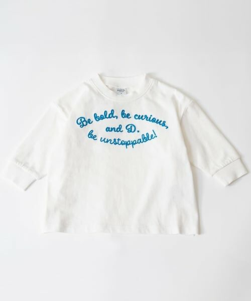 and D.petitmain / アンドディー. プティマイン Tシャツ | 【USAコットン】チェーンステッチロゴワイドロンT | 詳細14