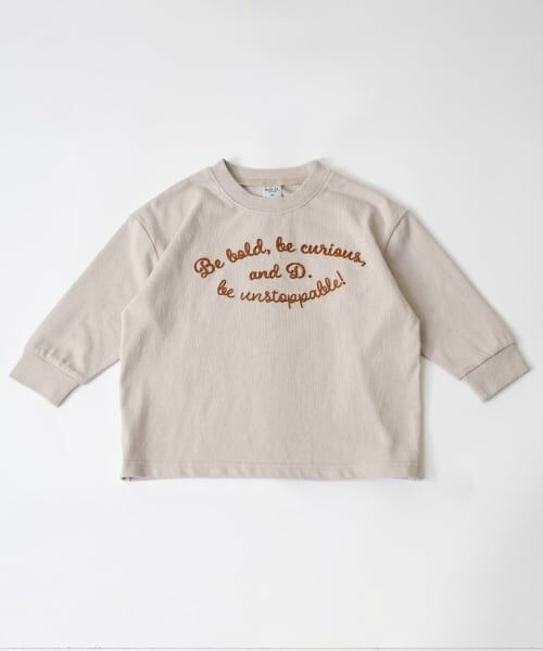 and D.petitmain / アンドディー. プティマイン Tシャツ | 【USAコットン】チェーンステッチロゴワイドロンT | 詳細15