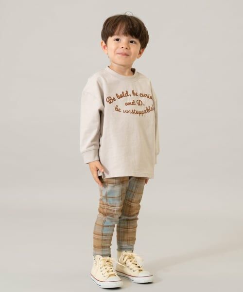 and D.petitmain / アンドディー. プティマイン Tシャツ | 【USAコットン】チェーンステッチロゴワイドロンT | 詳細4