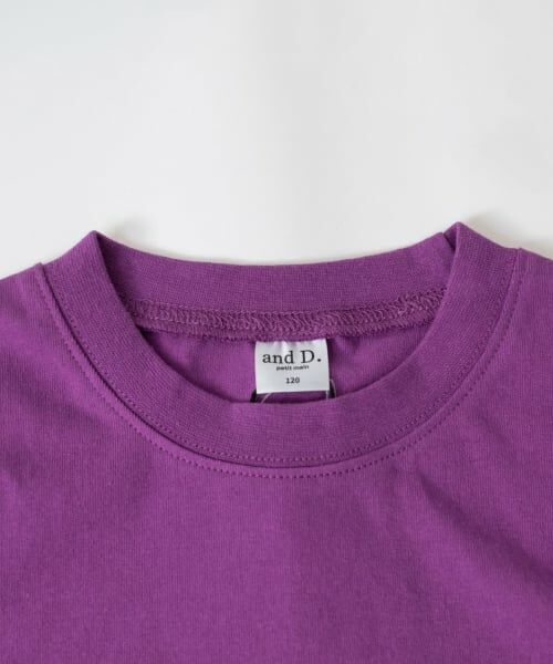 and D.petitmain / アンドディー. プティマイン Tシャツ | 【USAコットン】チェーンステッチロゴワイドロンT | 詳細8