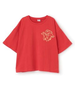 and D.petitmain / アンドディー. プティマイン Tシャツ | 【綿100%】Dジョッキープリント半袖T