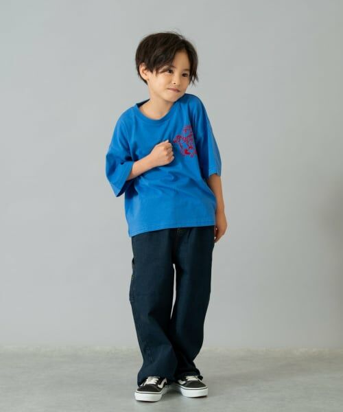 and D.petitmain / アンドディー. プティマイン Tシャツ | 【綿100%】Dジョッキープリント半袖T | 詳細1