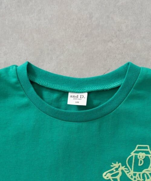 and D.petitmain / アンドディー. プティマイン Tシャツ | 【綿100%】Dジョッキープリント半袖T | 詳細5