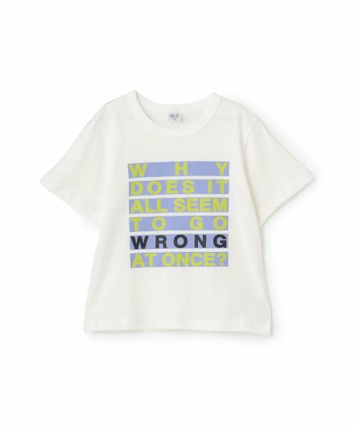 and D.petitmain / アンドディー. プティマイン Tシャツ | 【綿100%】マーカーロゴ半袖T（白）